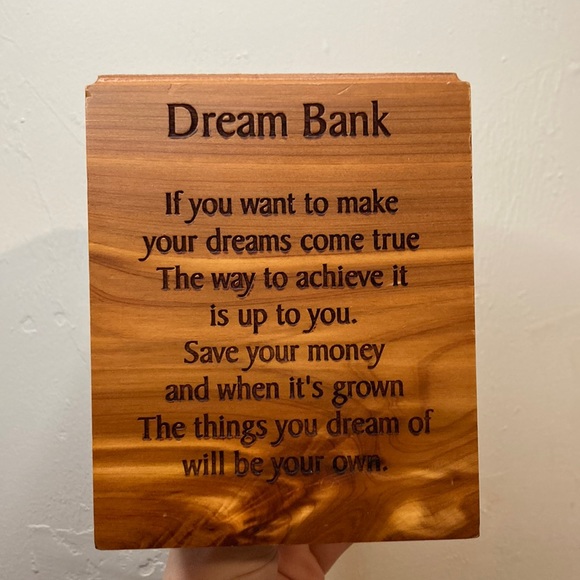 Other - Wooden Piggy Bank Inspiring